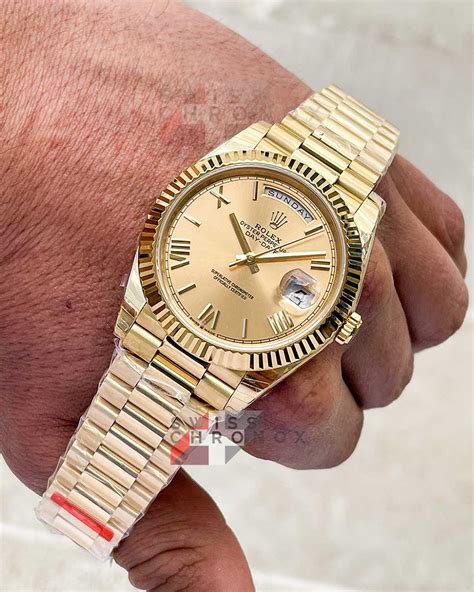 rolex oro gialle date|rolex day date 40 yellow gold.